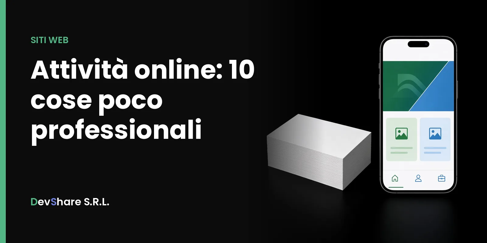 Copertina dell'articolo «10 cose che rendono la tua attività poco professionale online»